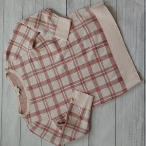 LOFT OUTLET WINDOWPANE SWEATER